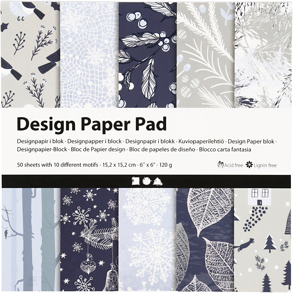 Designpapir i blok