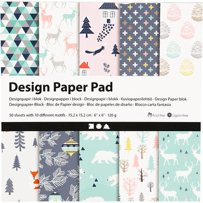 Designpapir i blok