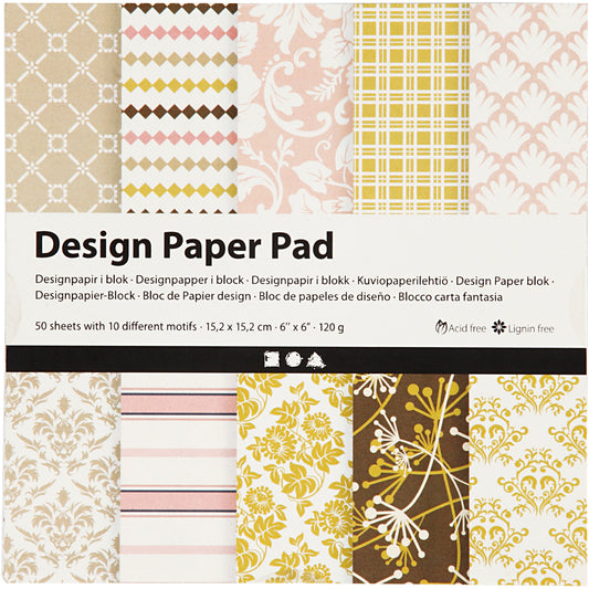 Designpapir i blok