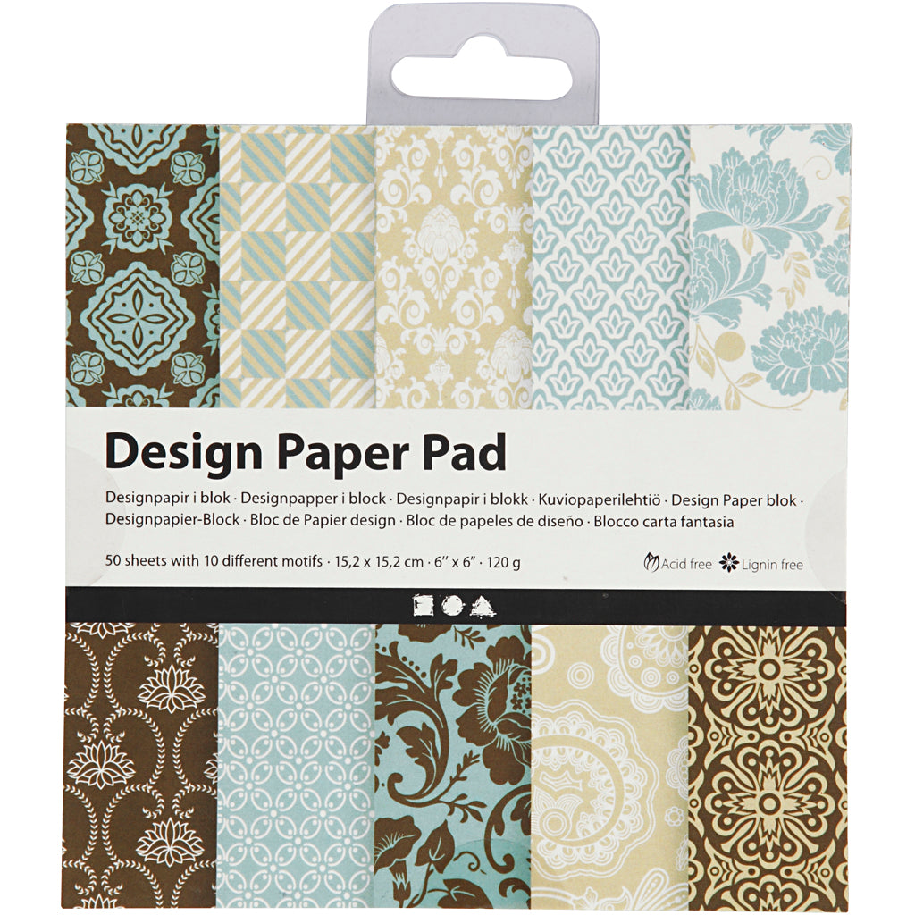 Designpapir i blok