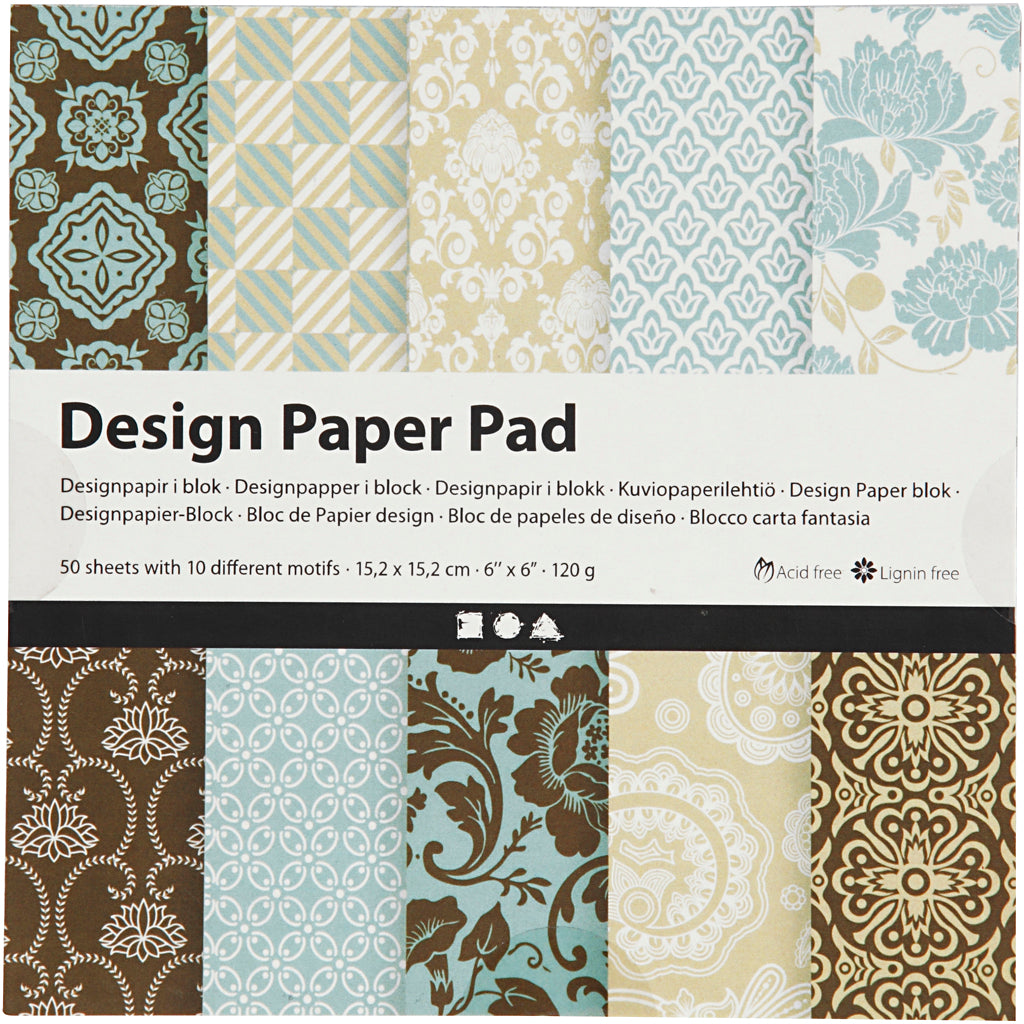 Designpapir i blok