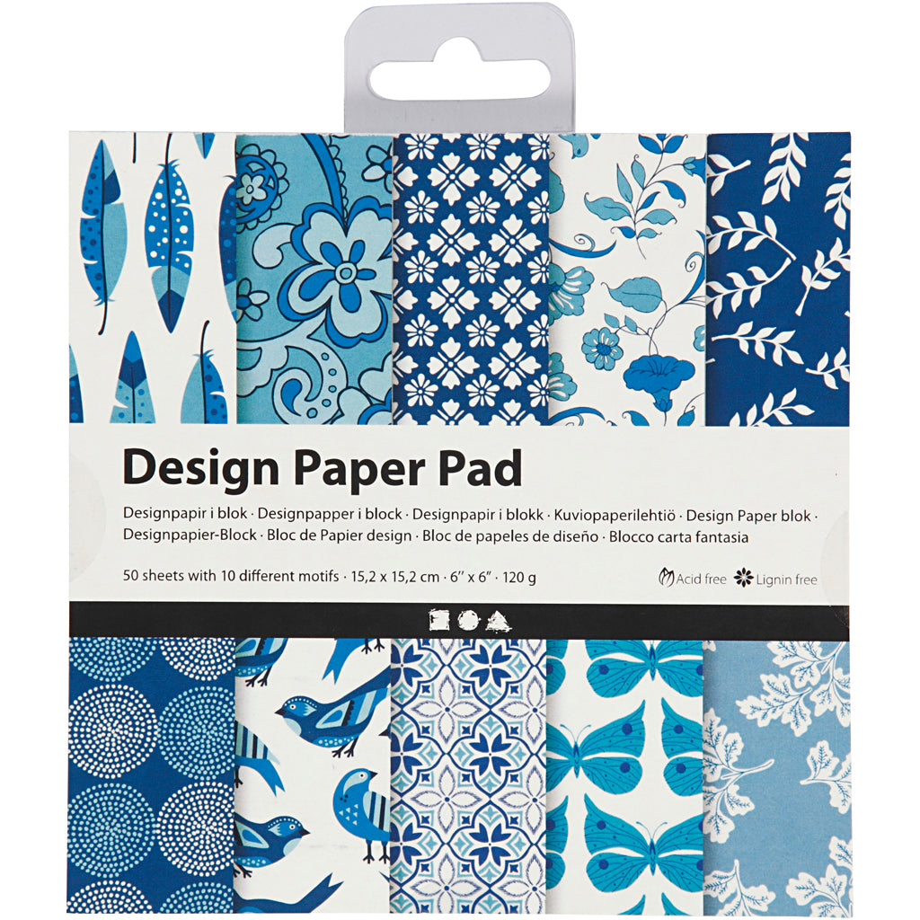 Designpapir i blok