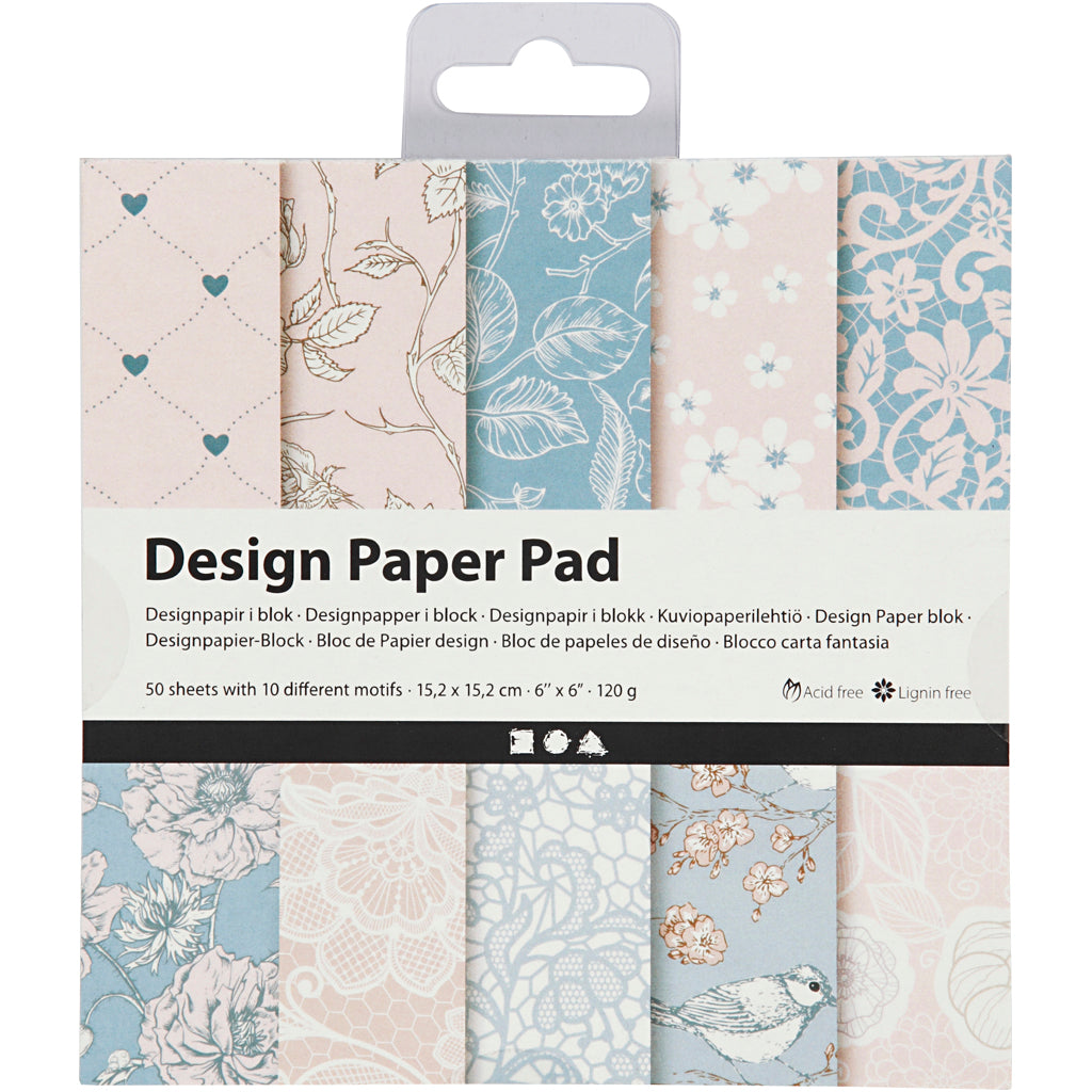 Designpapir i blok