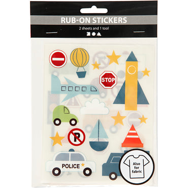 Rub on stickers