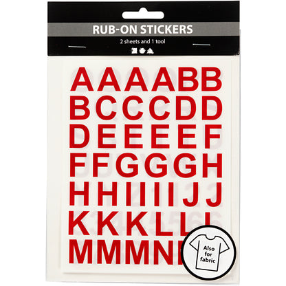 Rub on stickers