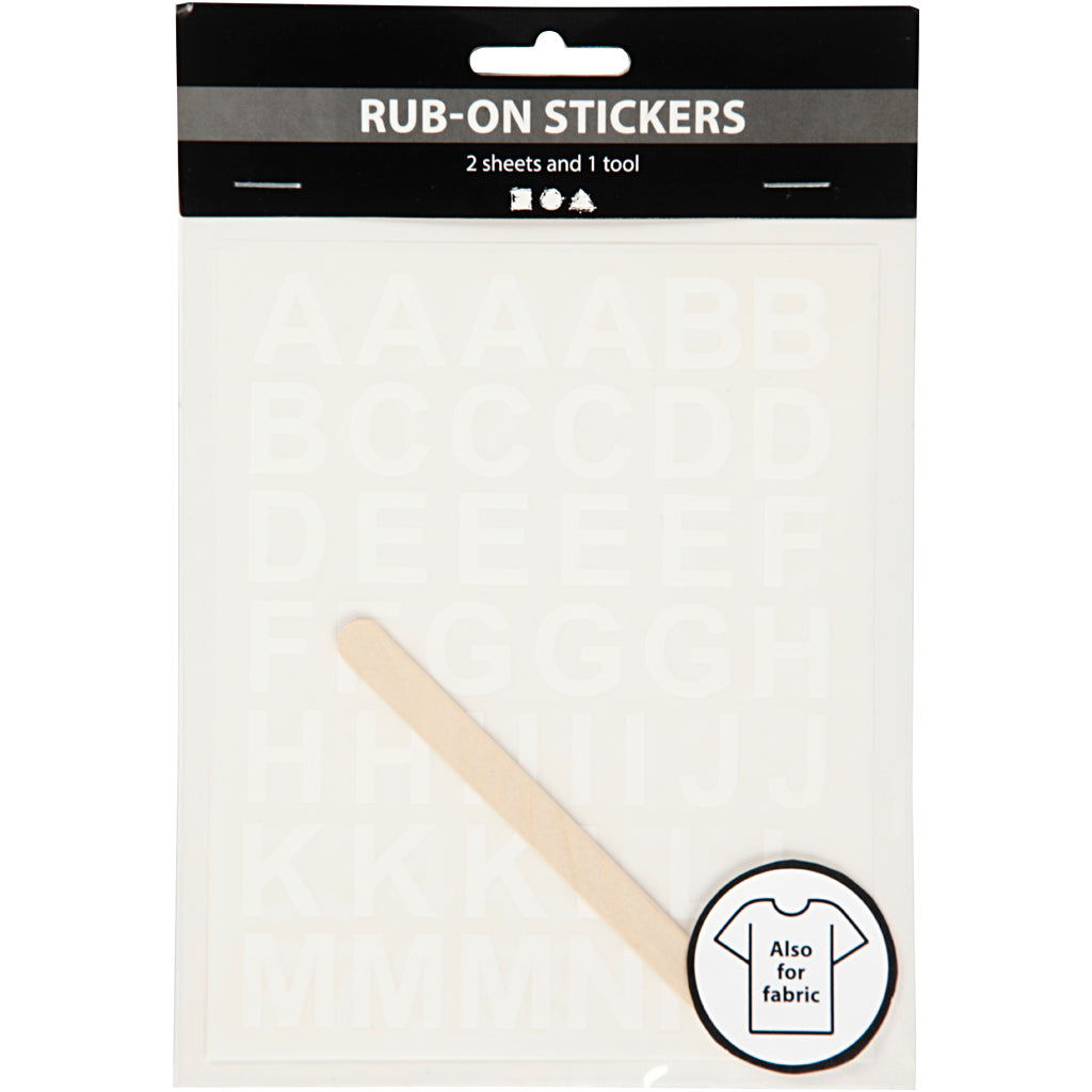 Rub on stickers