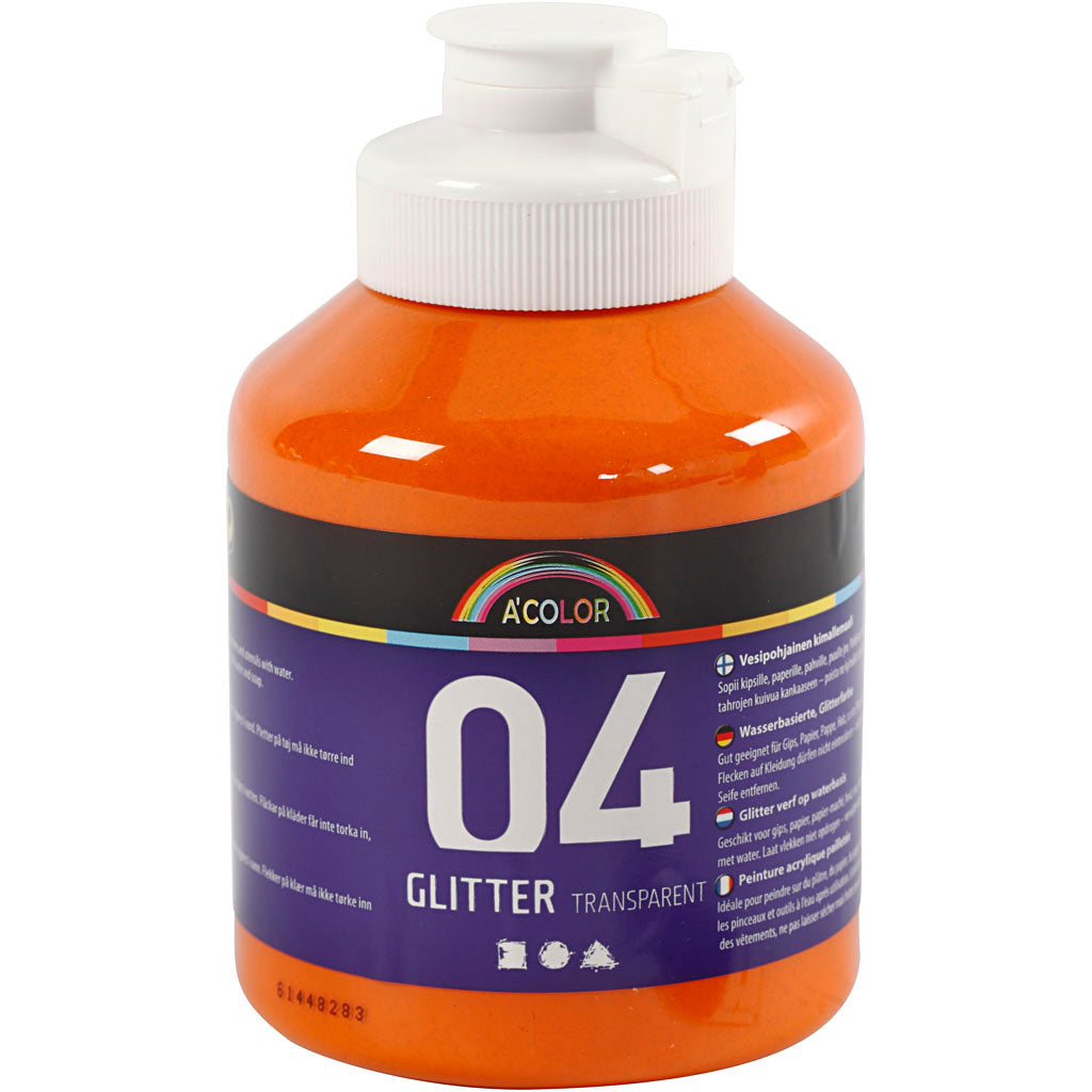 Akrylmaling med glimmer