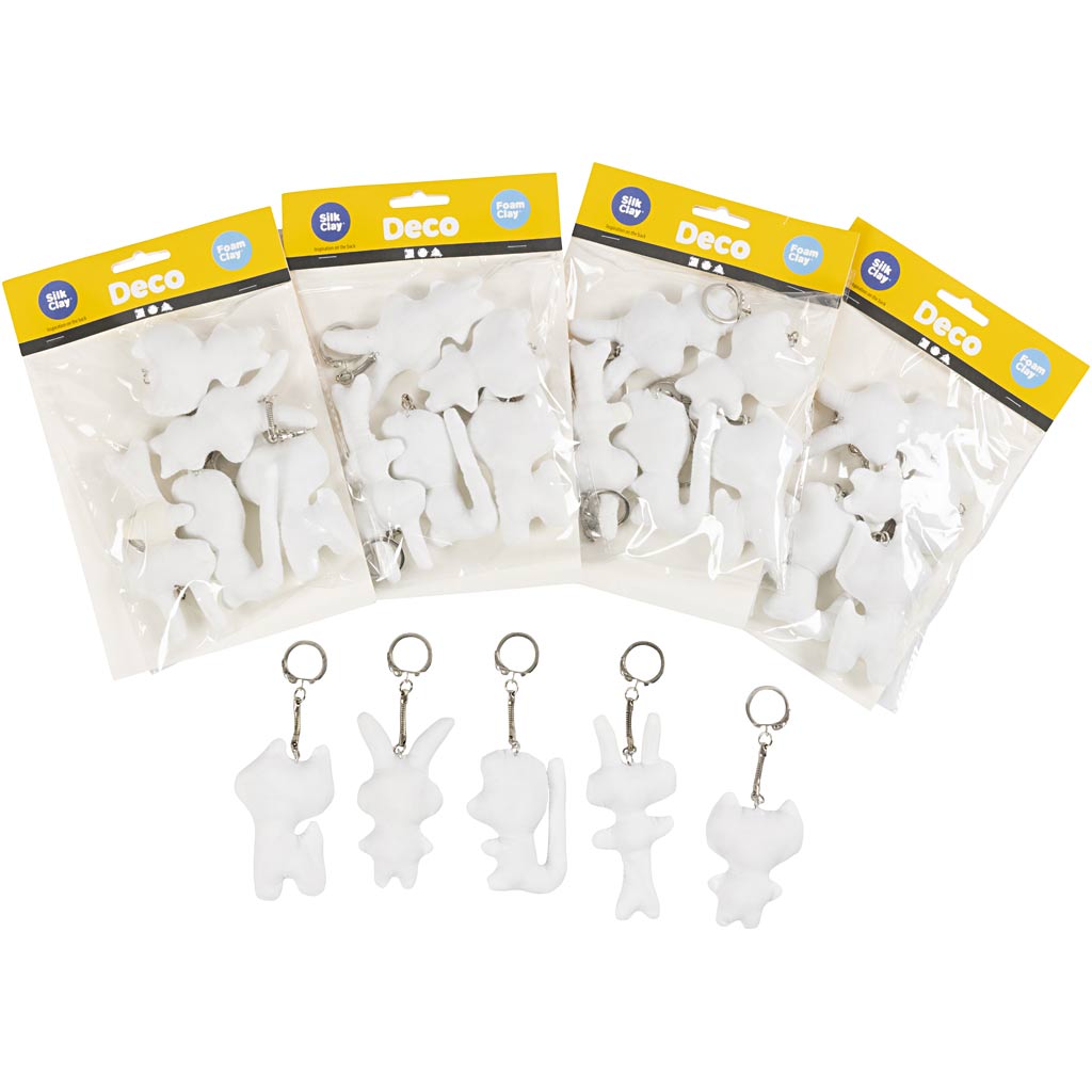 Stoffigurer med nøglering