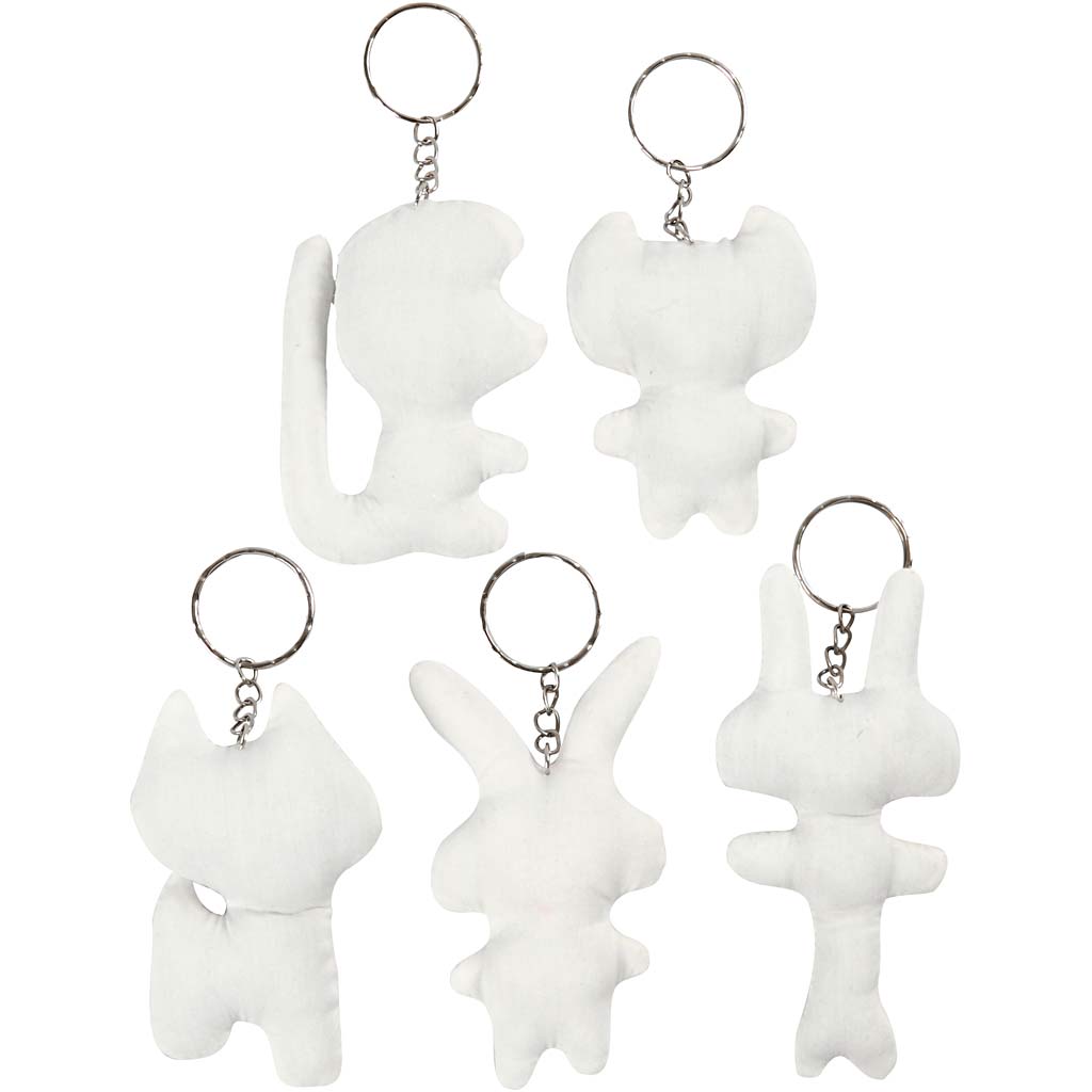 Stoffigurer med nøglering