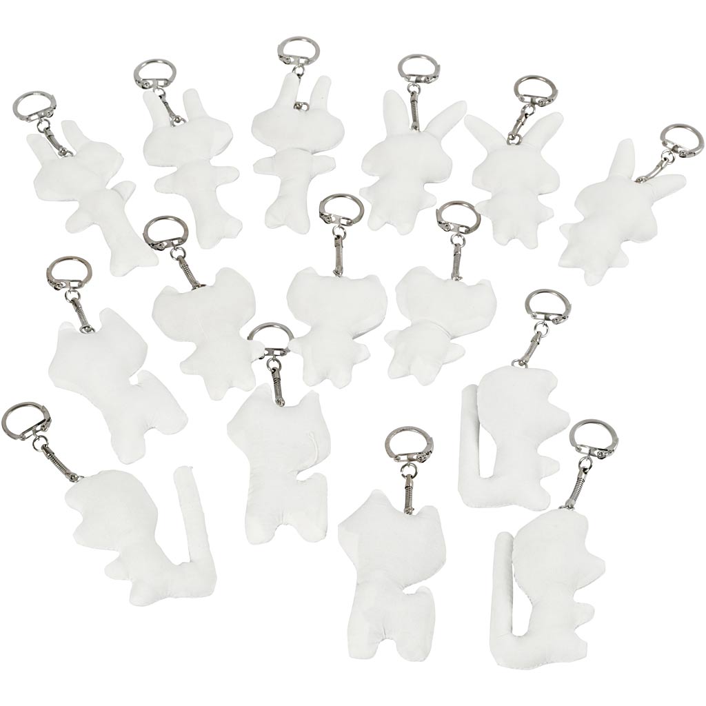 Stoffigurer med nøglering