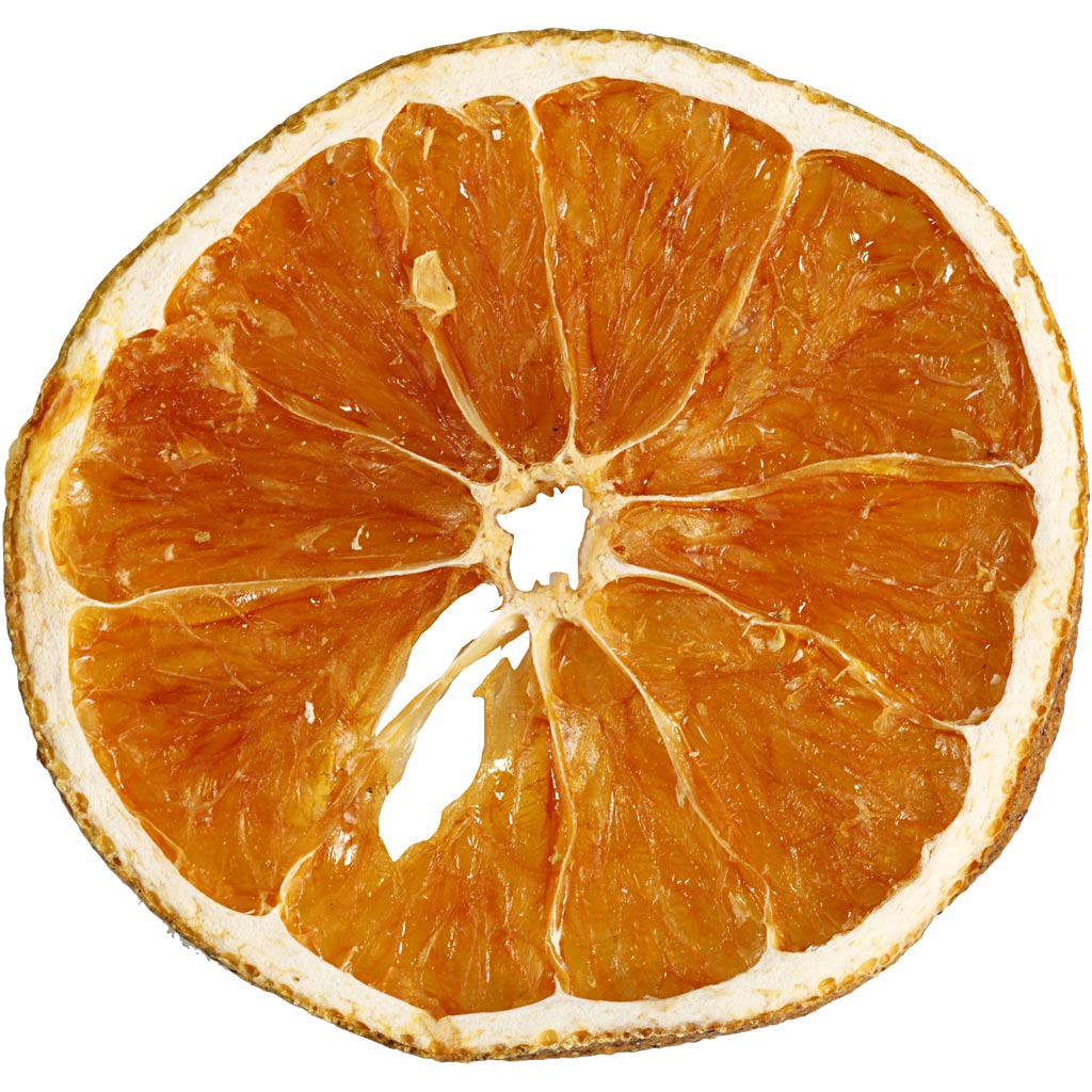 Tørrede appelsinskiver