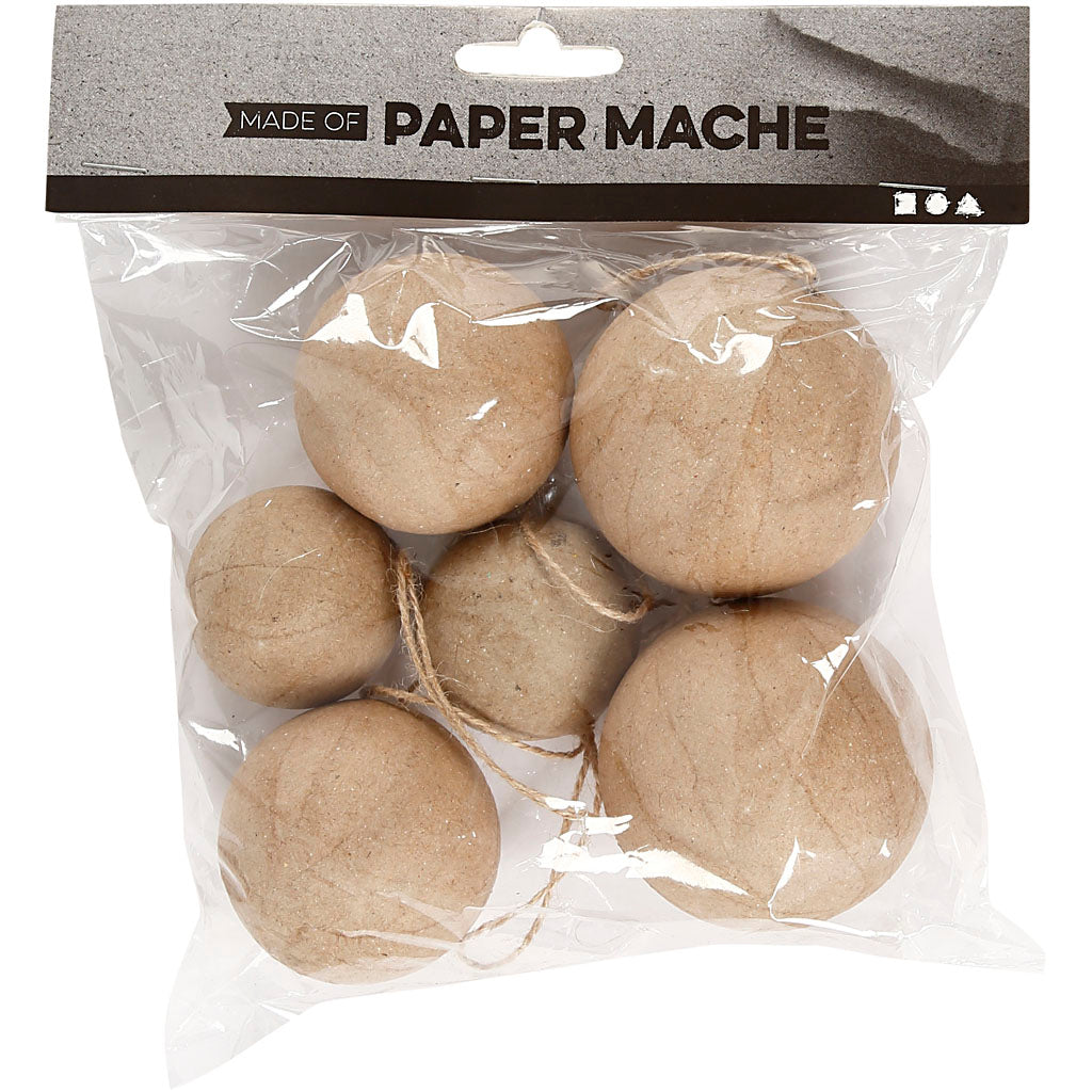 Kugler i papmache