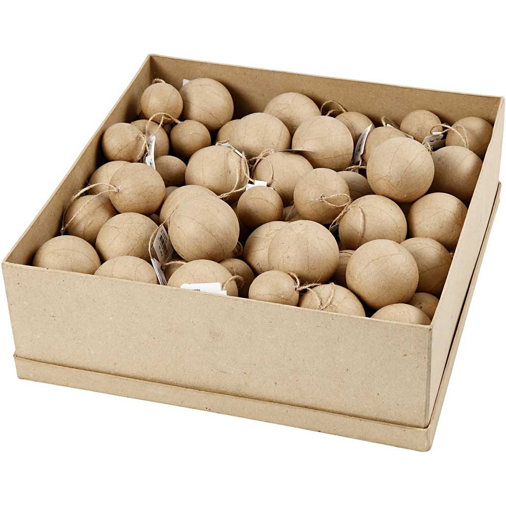 Kugler i papmache