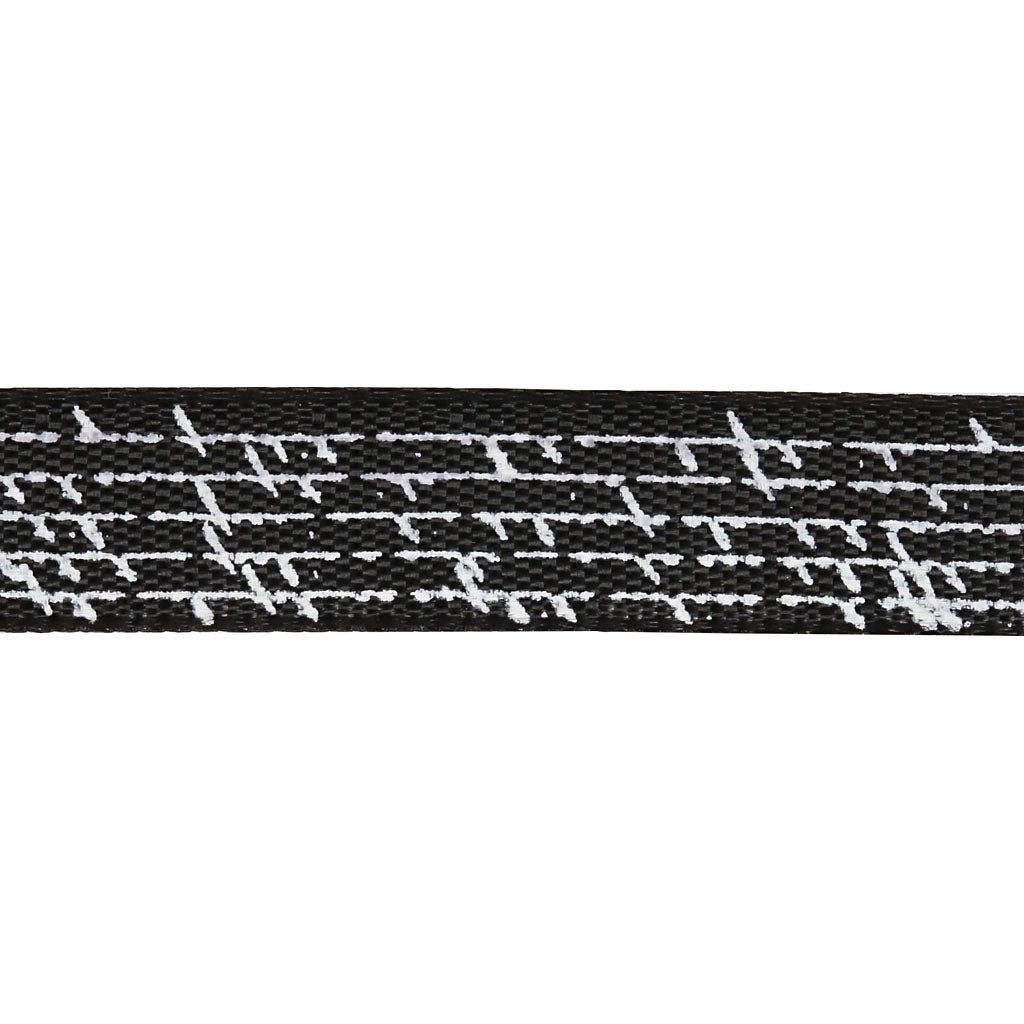 Satinbånd med print