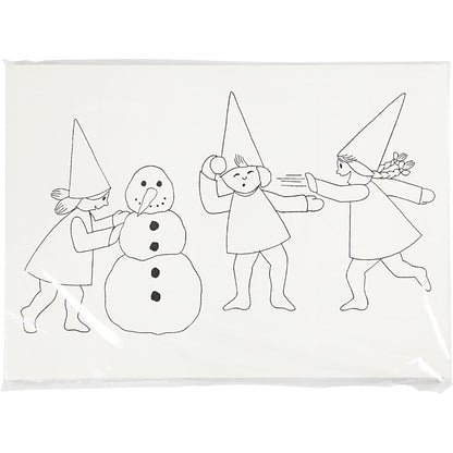 Julekalender med nisser i sneboldkamp