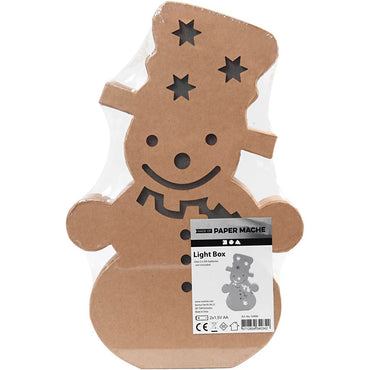 Papfigur med indbygget lys