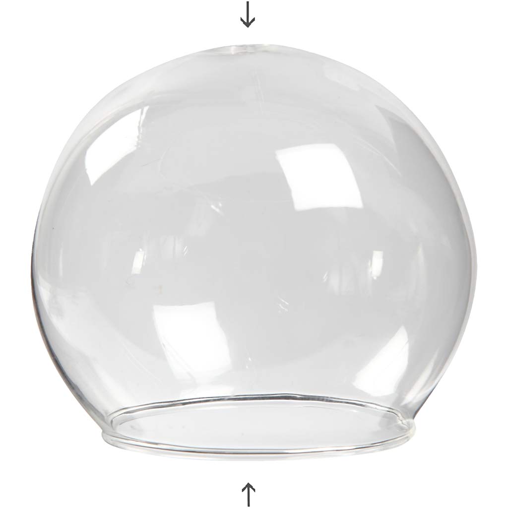 Kugleformet glasklokke