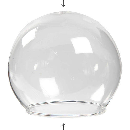 Kugleformet glasklokke