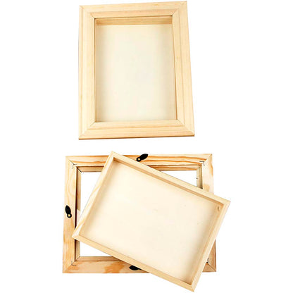 3D ramme med glas