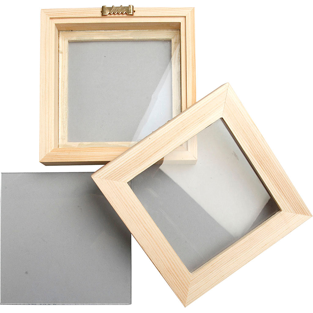 3D ramme med glas