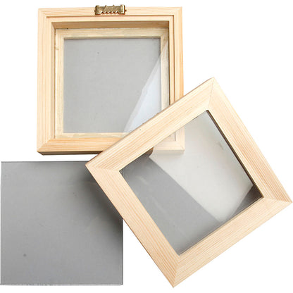 3D ramme med glas