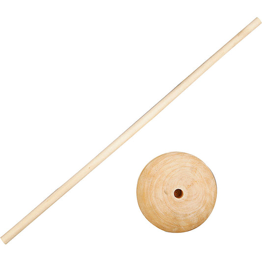 Rundstok med fod