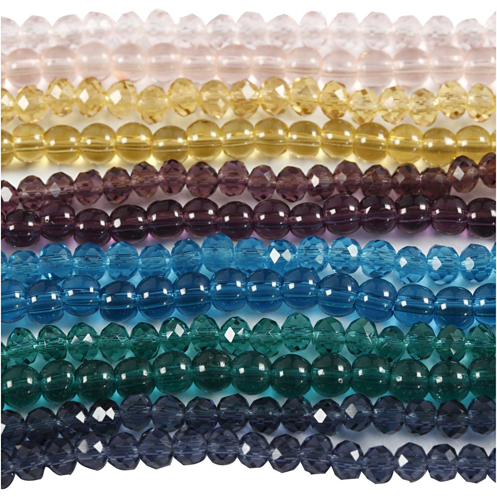 Glas- og facetperler