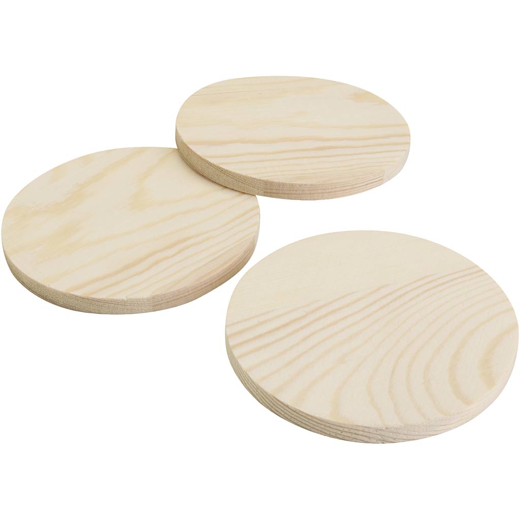 Coasters/glasbrikker i træ
