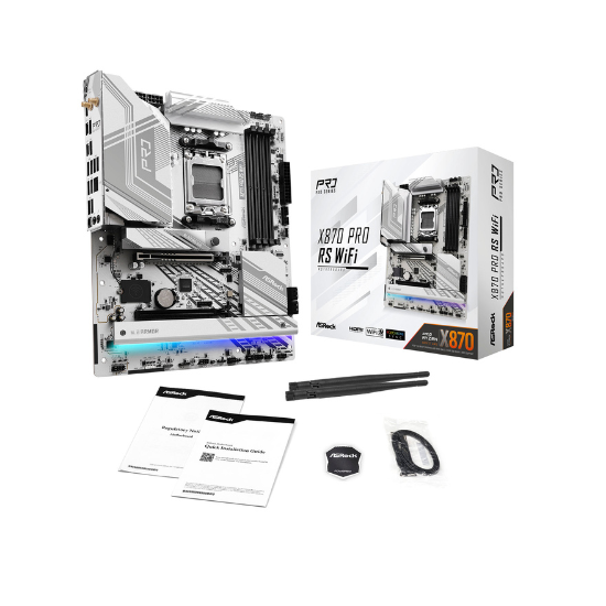 ASRock X870 PRO RS WiFi Motherboard ATX AM5 Socket DDR5
