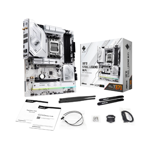 ASRock X870 Steel Legend WiFi Motherboard ATX AM5 Socket DDR5