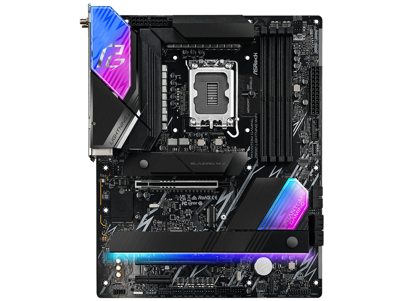 ASRock Z890 PG Lightning WIFI Motherboard ATX LGA-1851 Intel Z890
