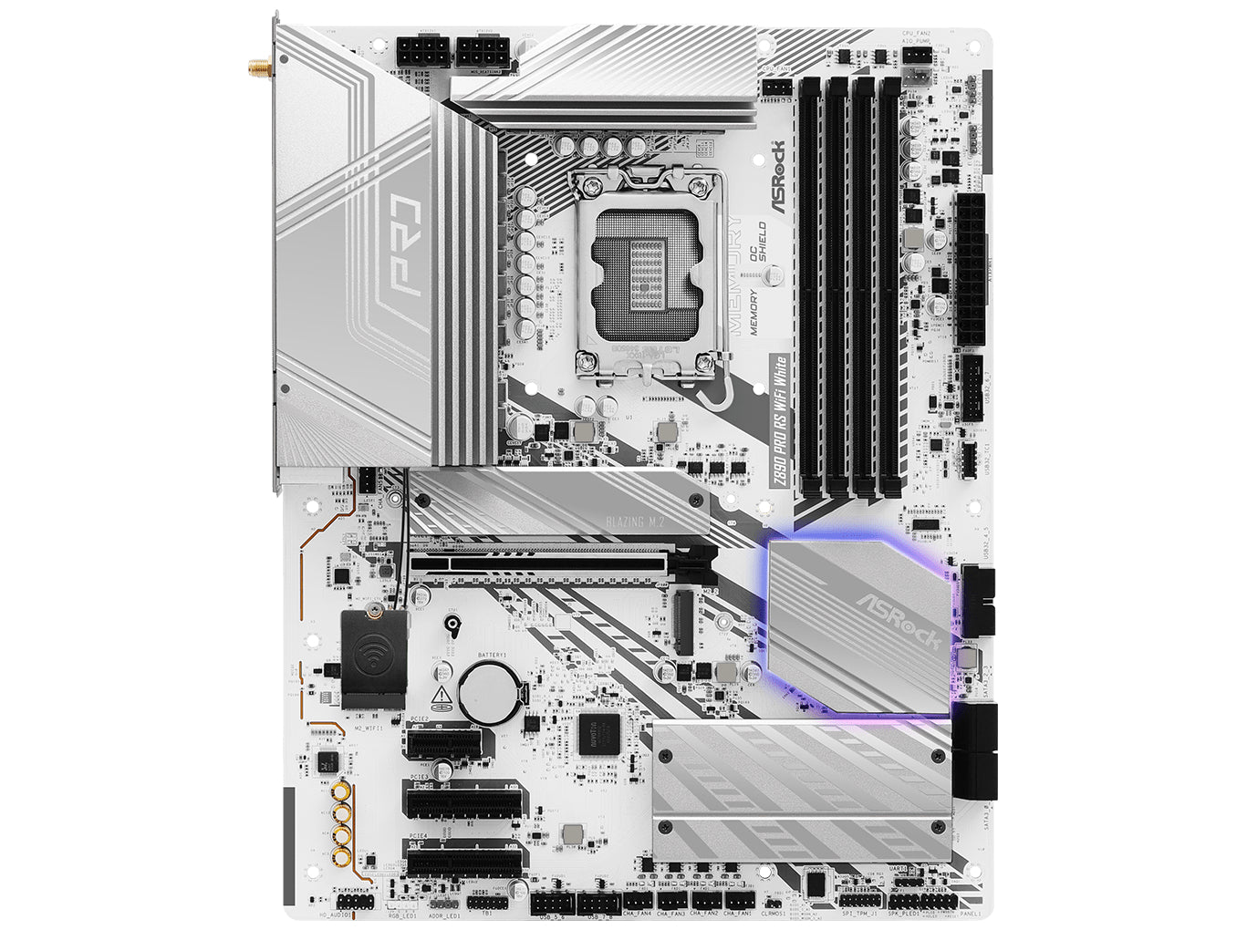 ASRock Z890 Pro RS WIFI White Motherboard ATX LGA-1851 Intel Z890