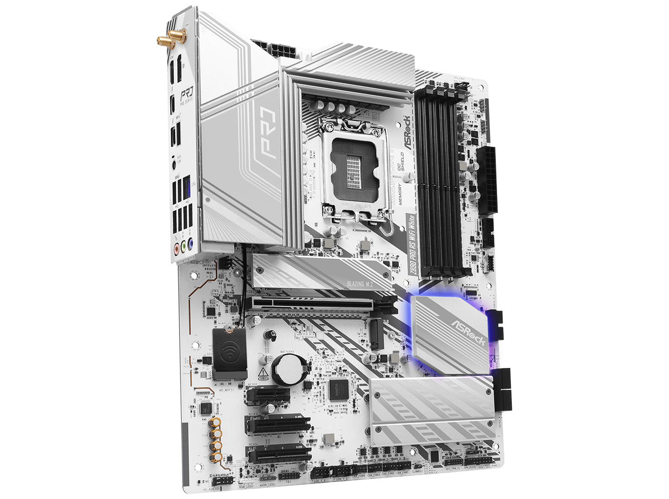 ASRock Z890 Pro RS WIFI White Motherboard ATX LGA-1851 Intel Z890