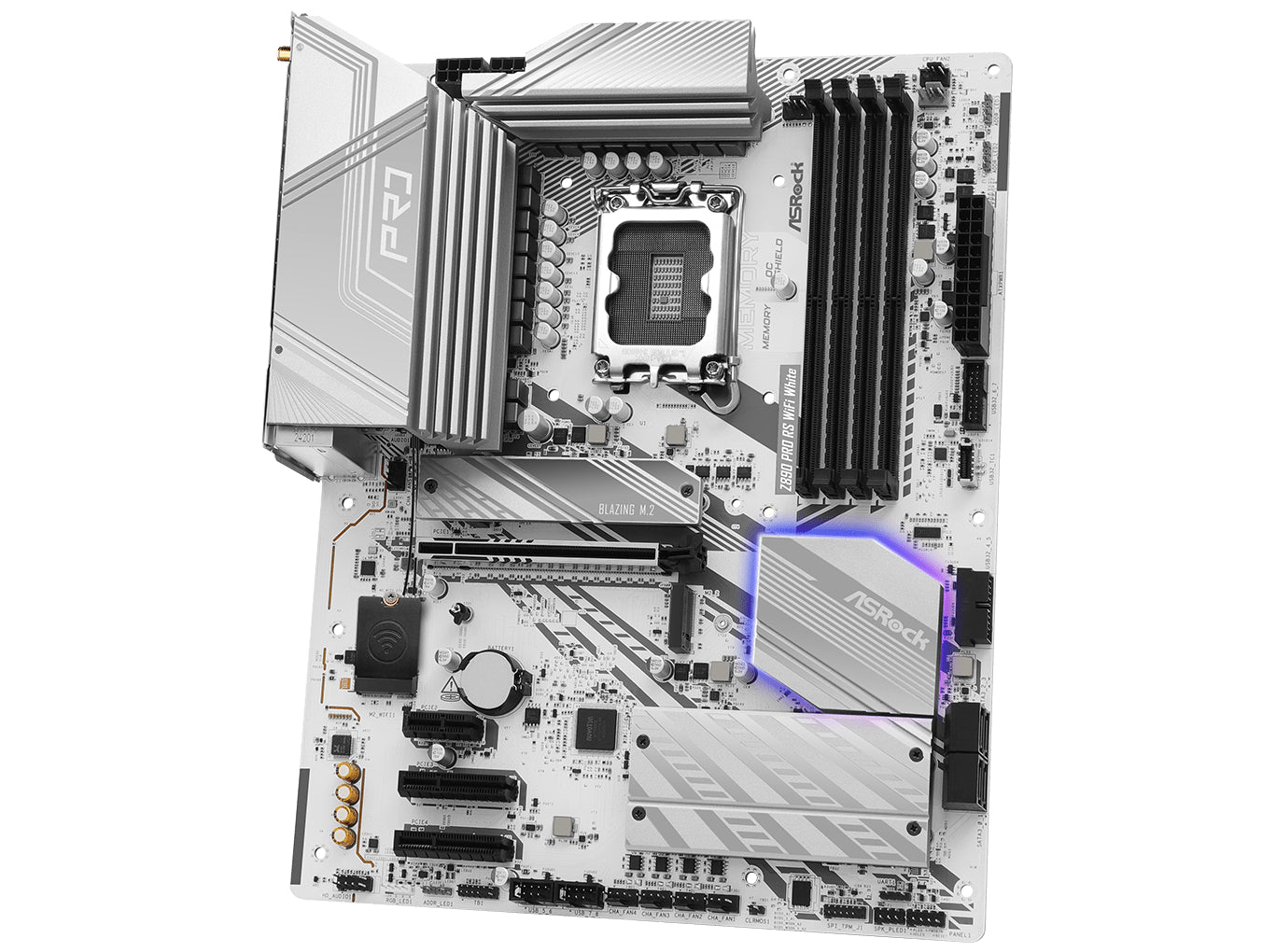 ASRock Z890 Pro RS WIFI White Motherboard ATX LGA-1851 Intel Z890