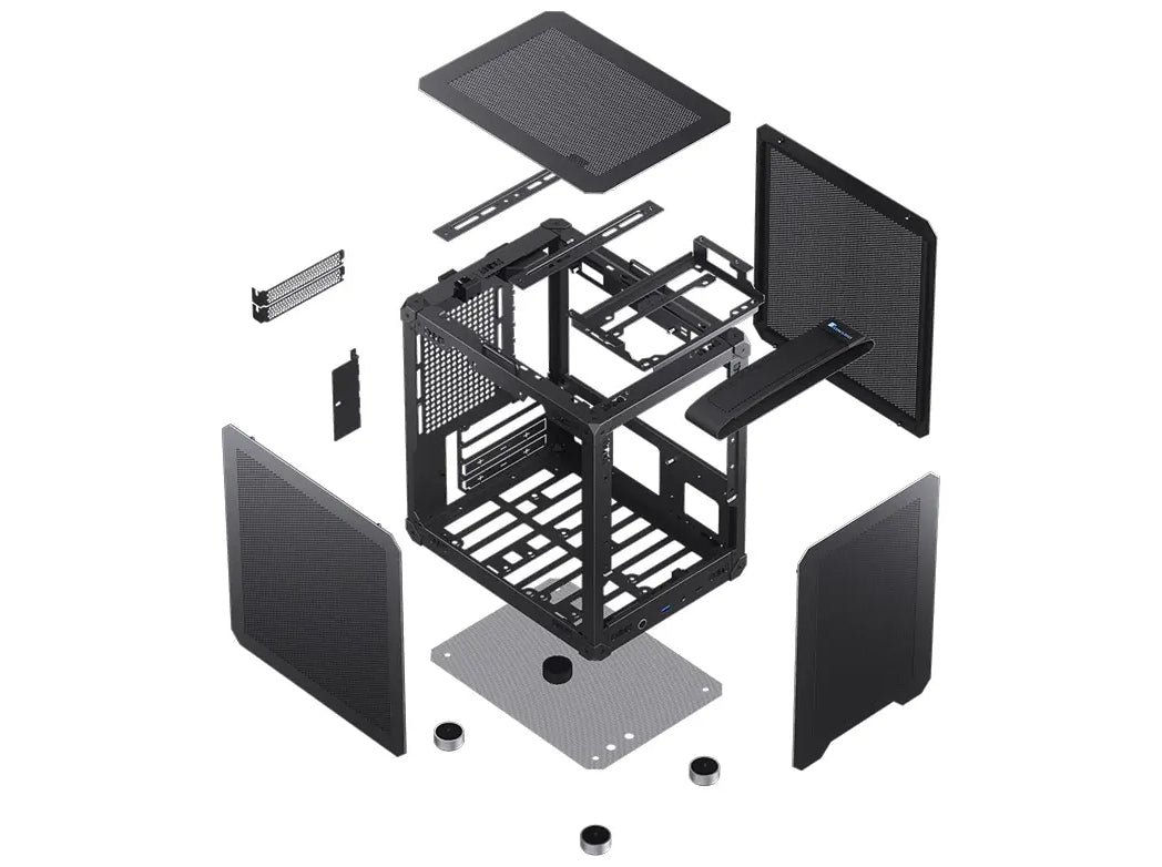 Jonsbo C6-ITX Lille formfaktor Mini ITX Ingen strømforsyning Sort