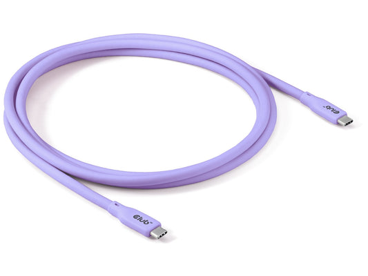 Club 3D USB4 USB Type-C kabel 2m Lilla