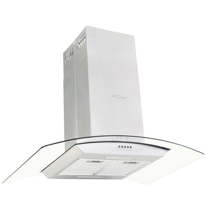 ø-emhætte 90 cm rustfrit stål 756 m³/t LED