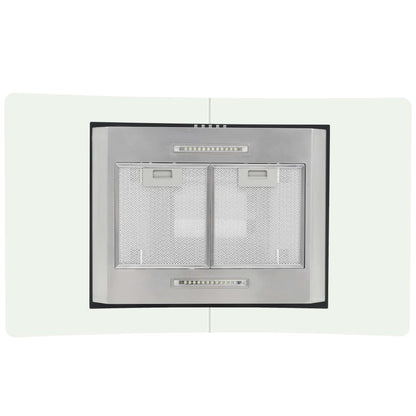 ø-emhætte 90 cm rustfrit stål 756 m³/t LED
