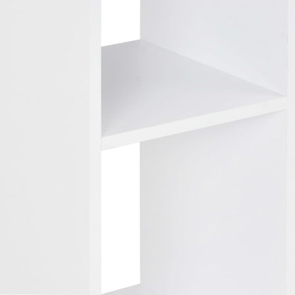 barbord 60x60x110 cm hvid og sonoma-eg