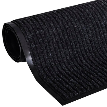 Schwarze PVC-Fußmatte 90 x 120 cm