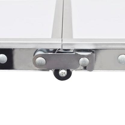 sammenklappeligt campingbord justérbart aluminium 240 x 60 cm