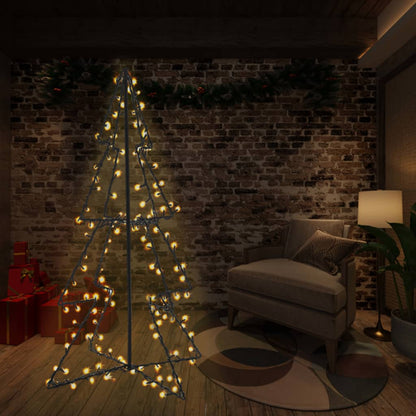 lysende juletræ 115x150 cm 240 LED'er indendørs/udendørs