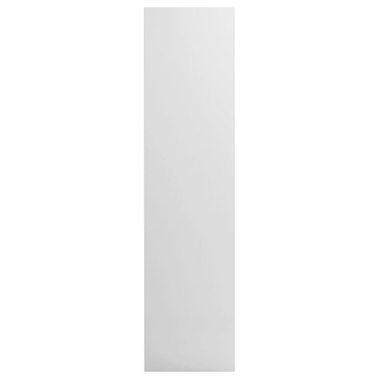 klædeskab 50x50x200 cm konstrueret træ hvid højglans