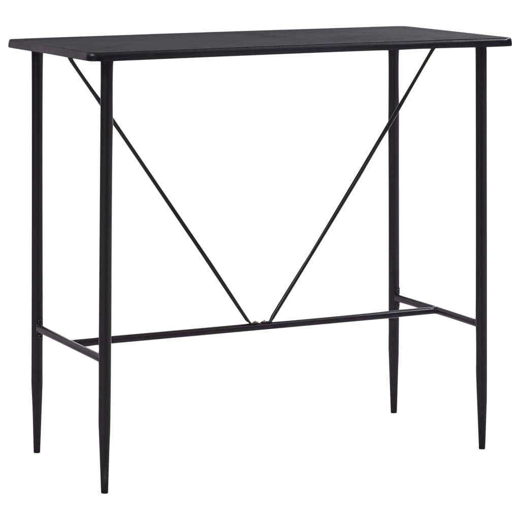 barbord 120 x 60 x 110 cm MDF sort