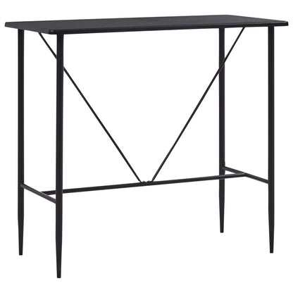 barbord 120 x 60 x 110 cm MDF sort