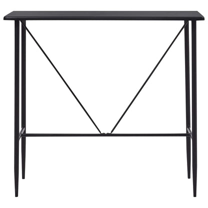 barbord 120 x 60 x 110 cm MDF sort