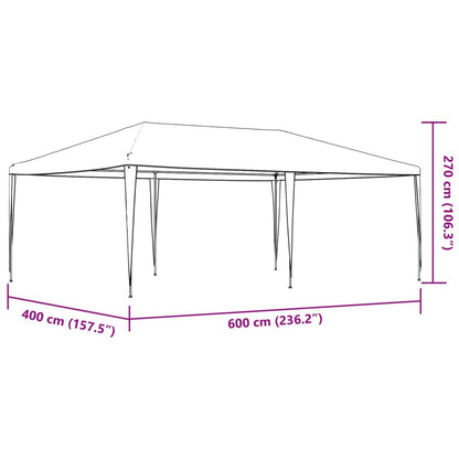 festtelt 4x6 m hvid