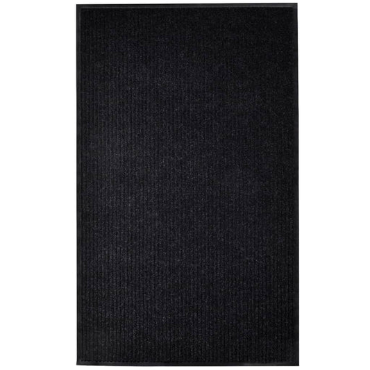 dørmåtte 117x220 cm PVC sort