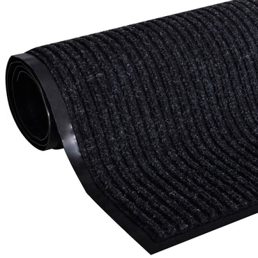 dørmåtte 117x220 cm PVC sort