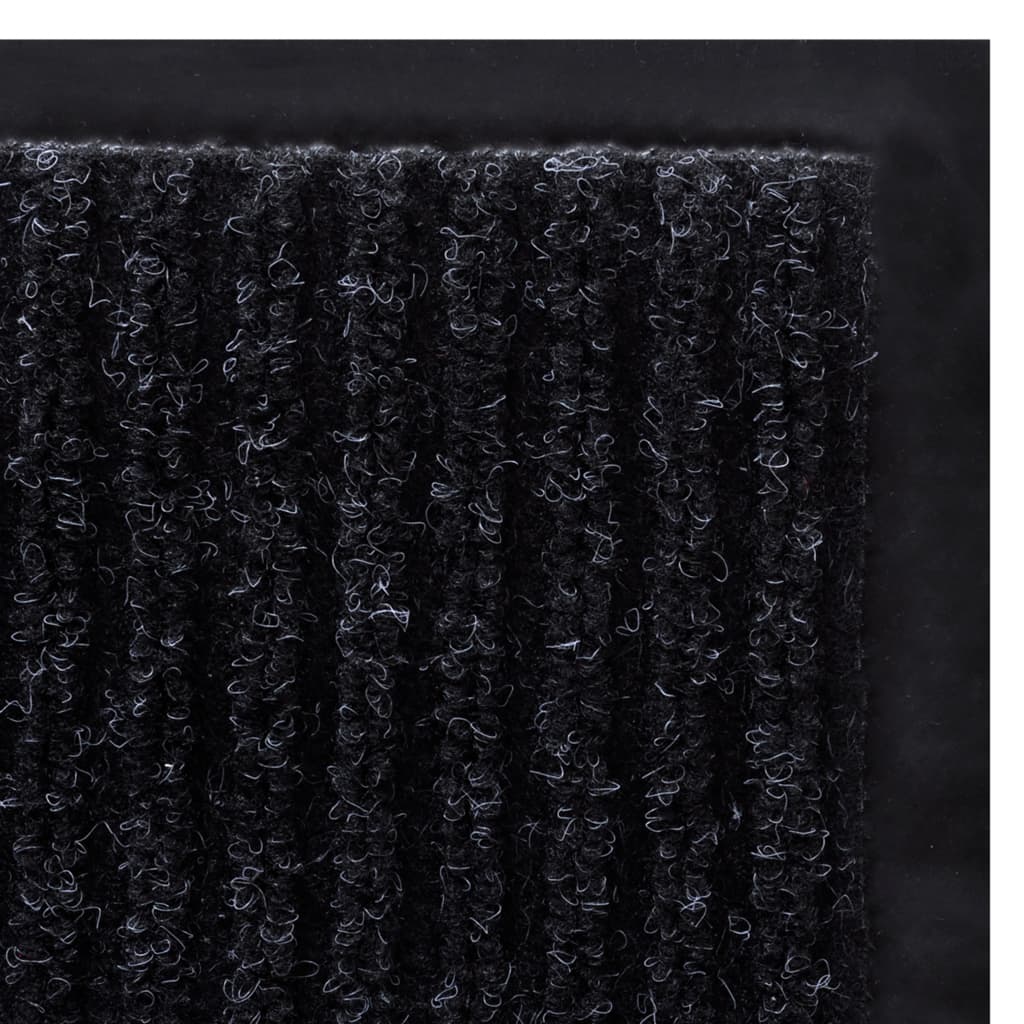 dørmåtte 117x220 cm PVC sort